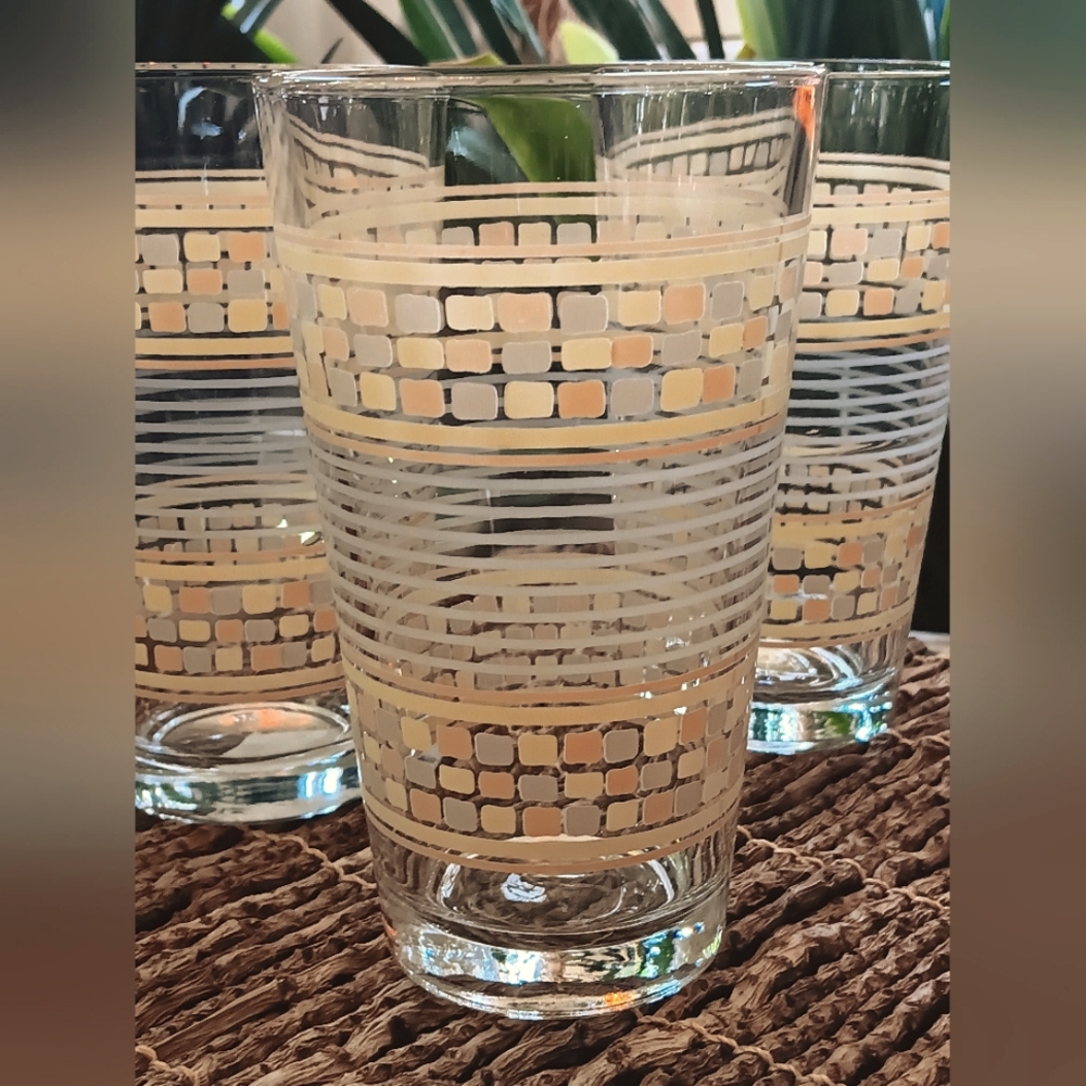 Set of 3 vintage Libbey Made in USA 16oz glasses
